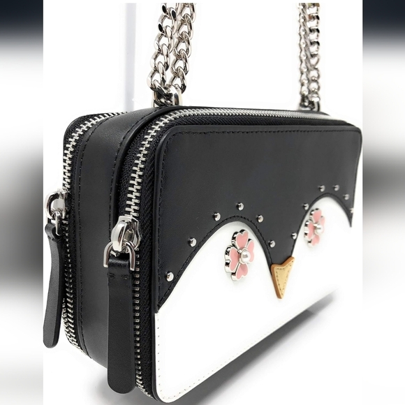 ❤️ Relisted Kate Spade Frosty Penguin Chain Strap Purse - Picture 6 of 15
